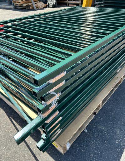 green powder coated fence san diego