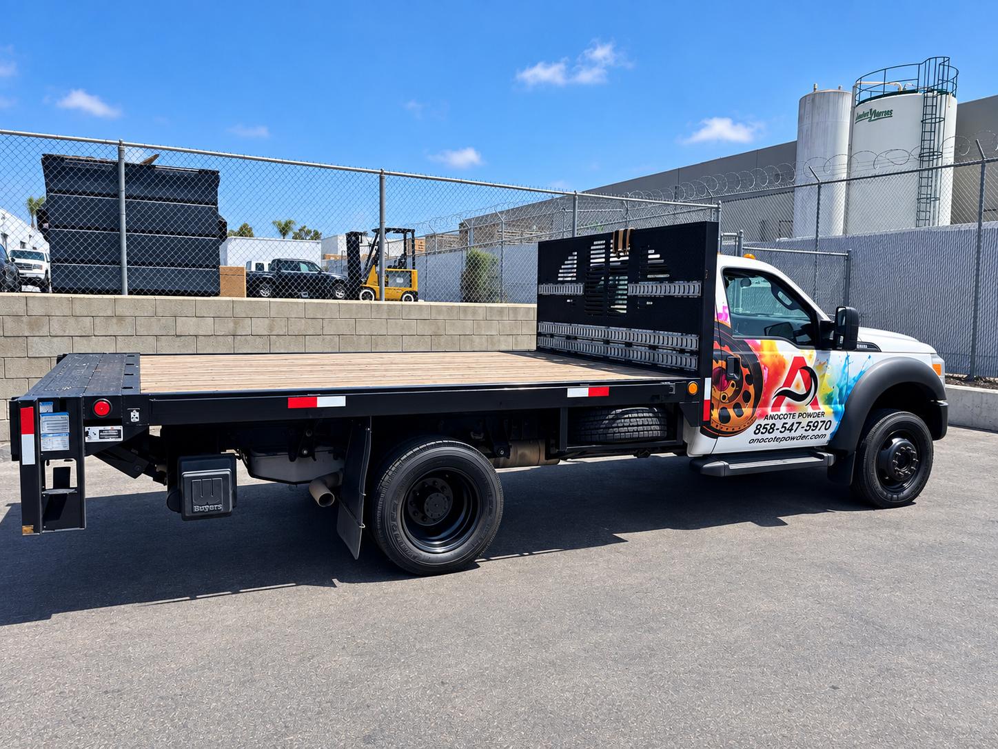 Anocote Powder pickup and delivery truck serving San Diego County
