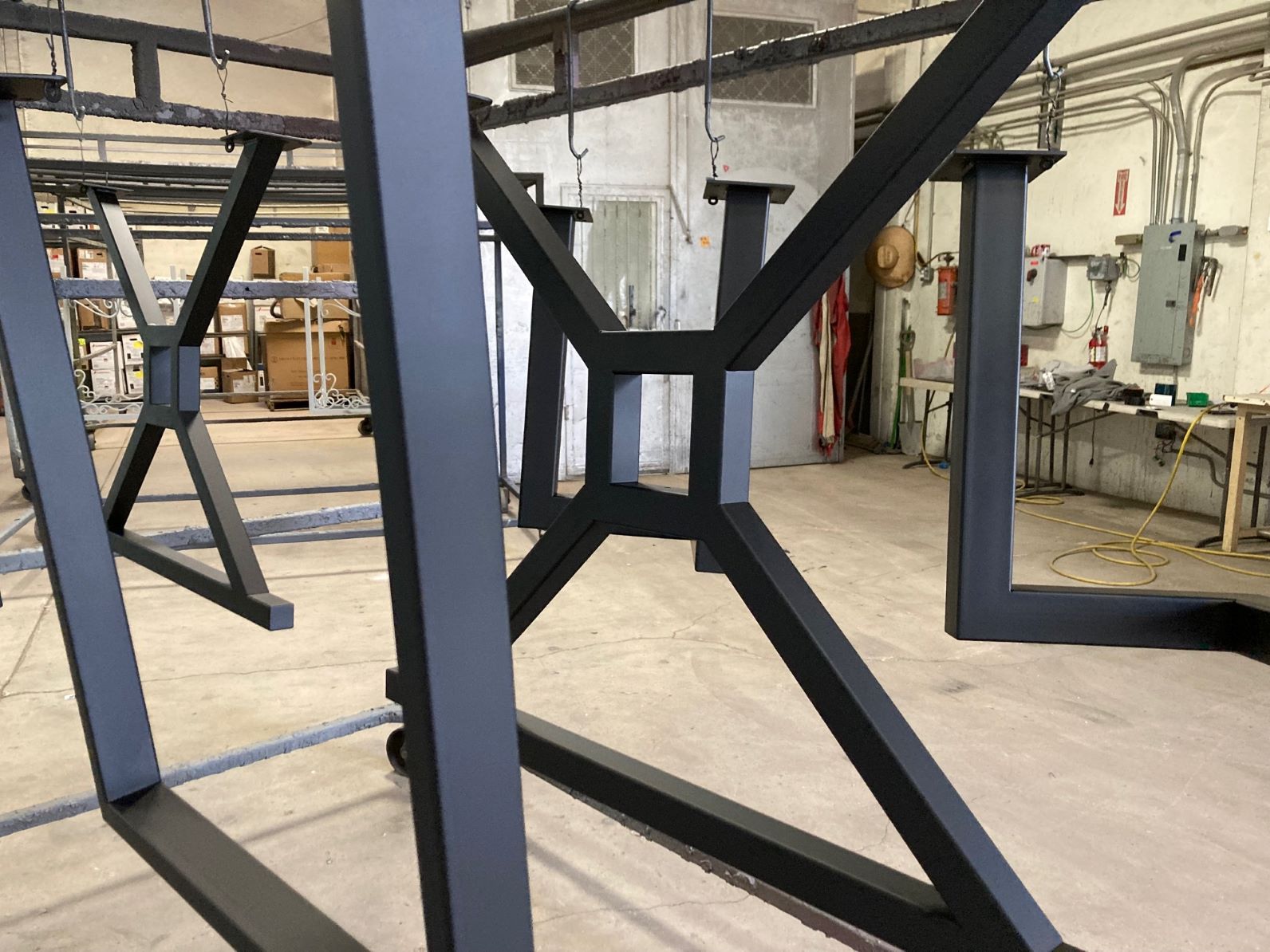 Powder coated parts at Anocote