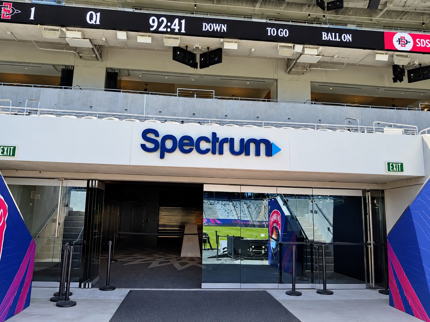 Snapdragon Stadium letters powder coated